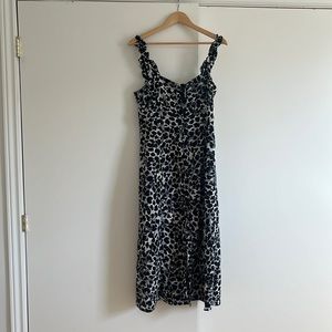 ZARA MIDI animal print dress